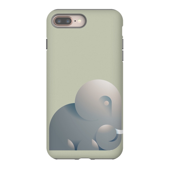 iPhone 8 plus StrongFit Elephant by Carlos Maciel
