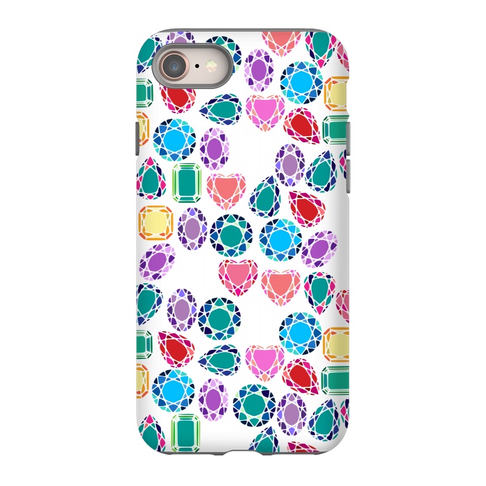 iPhone 8 StrongFit Colorful Gemstones by Karolina