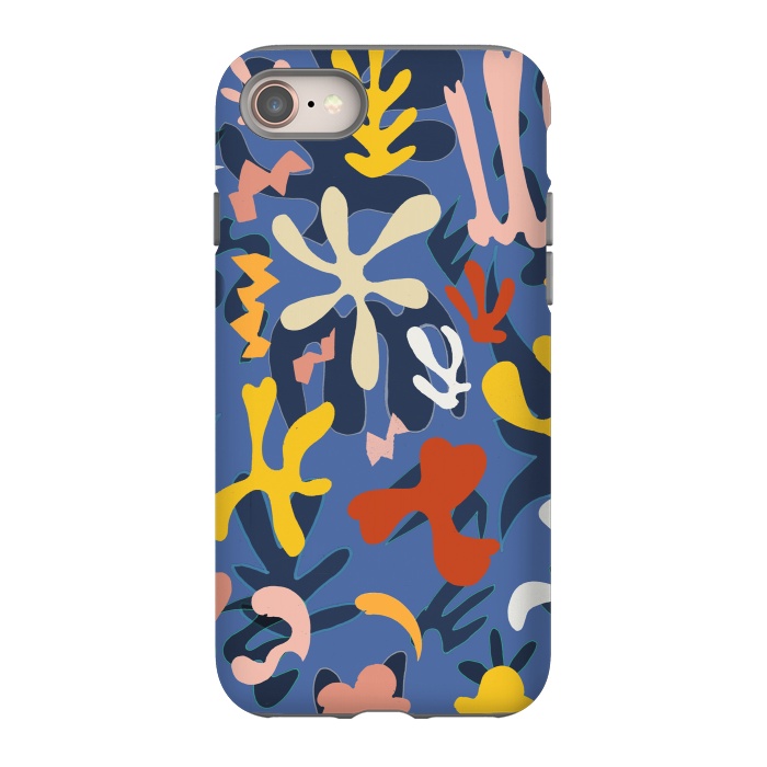 iPhone 8 StrongFit Colorful Matisse inspired colorful pattern by Oana 