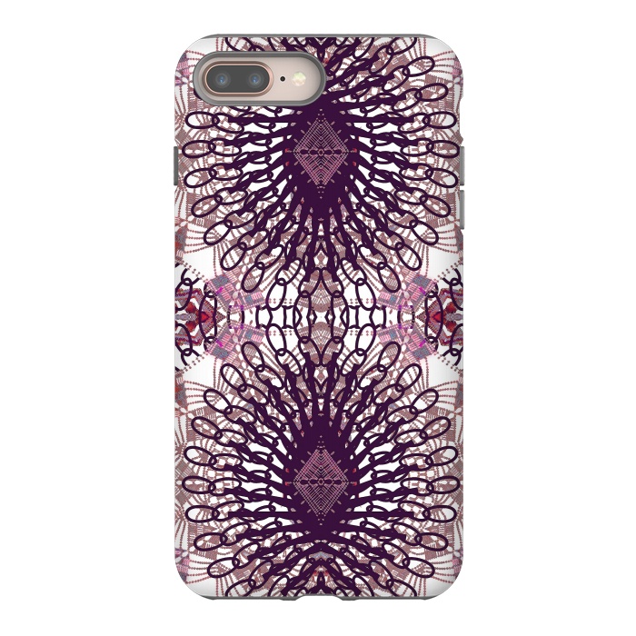 iPhone 8 plus StrongFit Ethnic lace and embroidery mandalas by Oana 