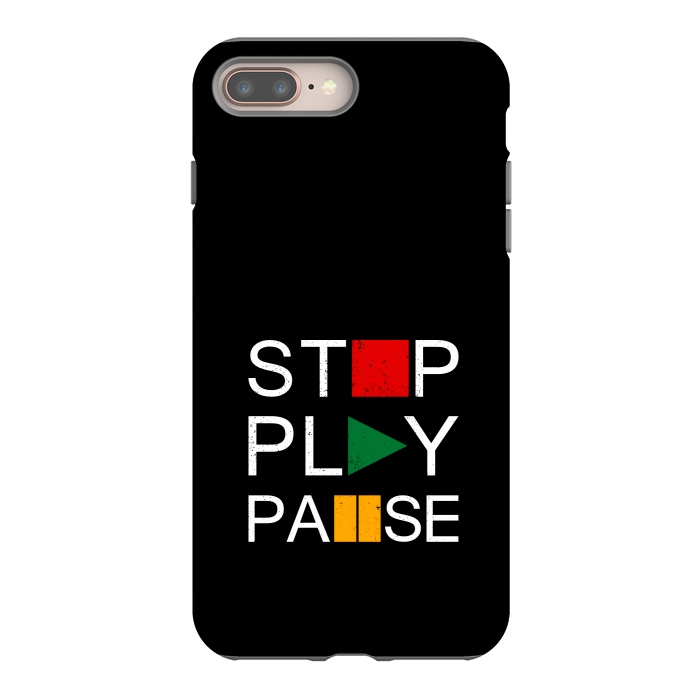 iPhone 8 plus StrongFit stop play pause by TMSarts