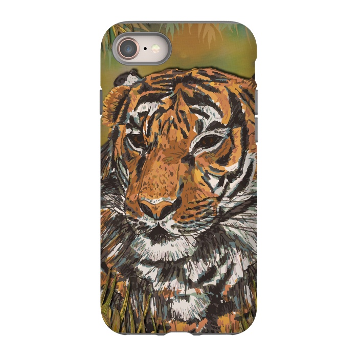iPhone 8 StrongFit Tiger by Lotti Brown