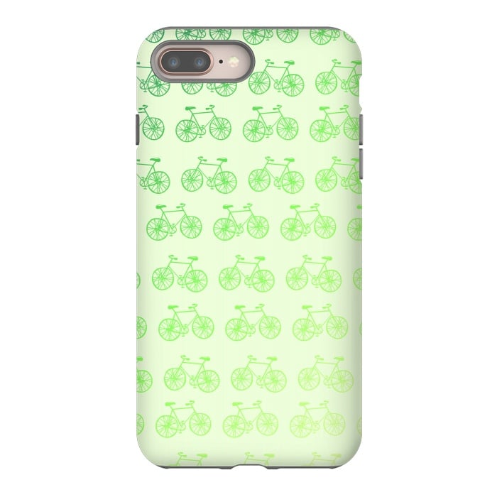 iPhone 8 plus StrongFit Green Bikes by Carlos Maciel