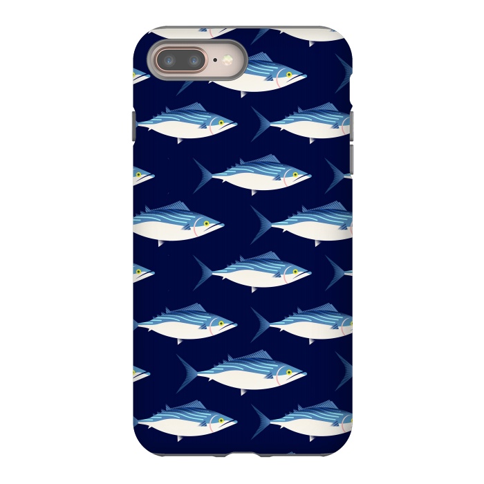 iPhone 8 plus StrongFit Fish Pattern by Carlos Maciel