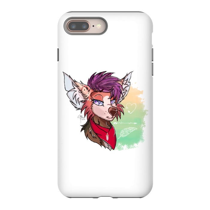 iPhone 8 plus StrongFit Furry Punk by Chiterra