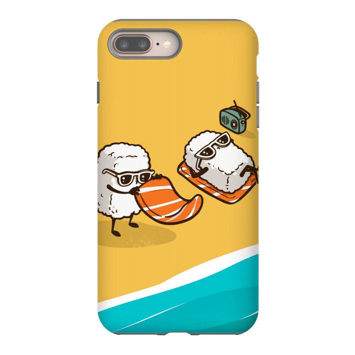 iPhone 8 plus StrongFit Sushi Beach by Carlos Maciel