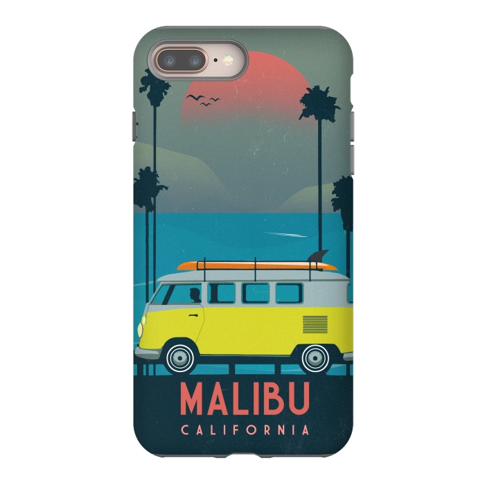 iPhone 8 plus StrongFit Malibu by Carlos Maciel