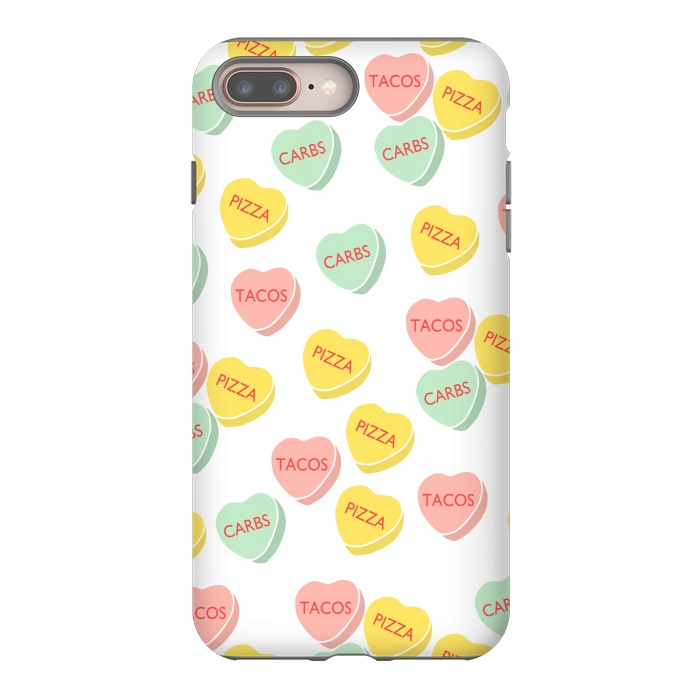 iPhone 8 plus StrongFit Funny Conversation Hearts by Karolina