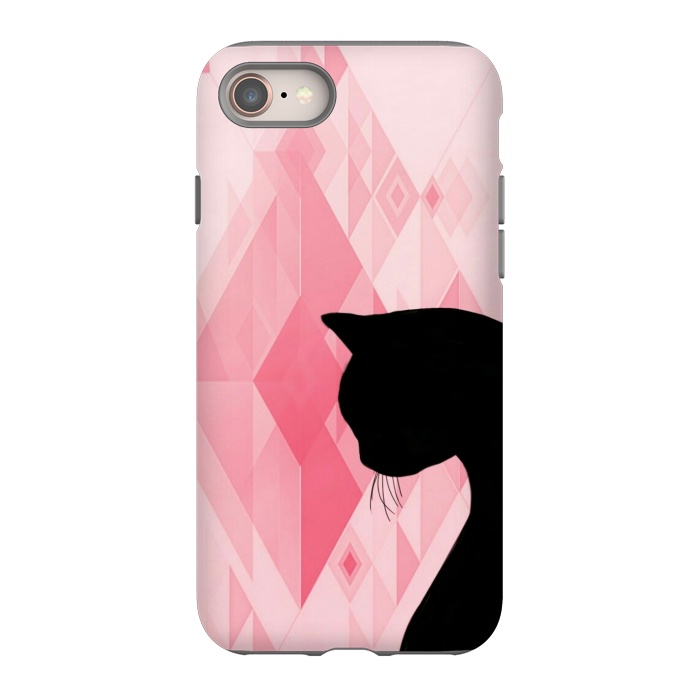 iPhone 8 StrongFit Black cat by CAS