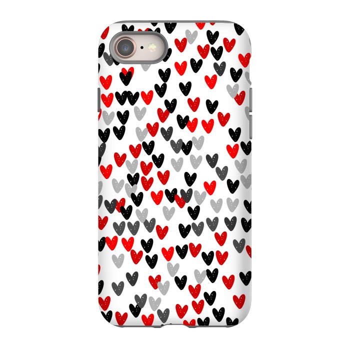 iPhone 8 StrongFit Cute Hearts by Karolina