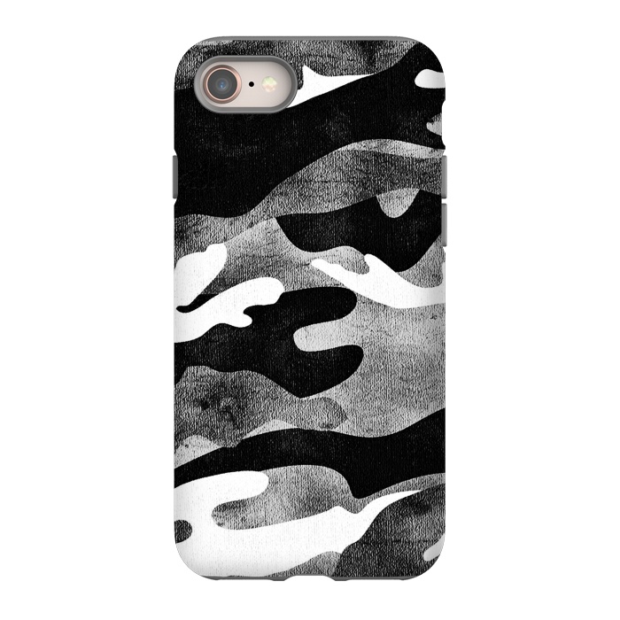 iPhone 8 StrongFit Minimal metallic camouflage by Oana 