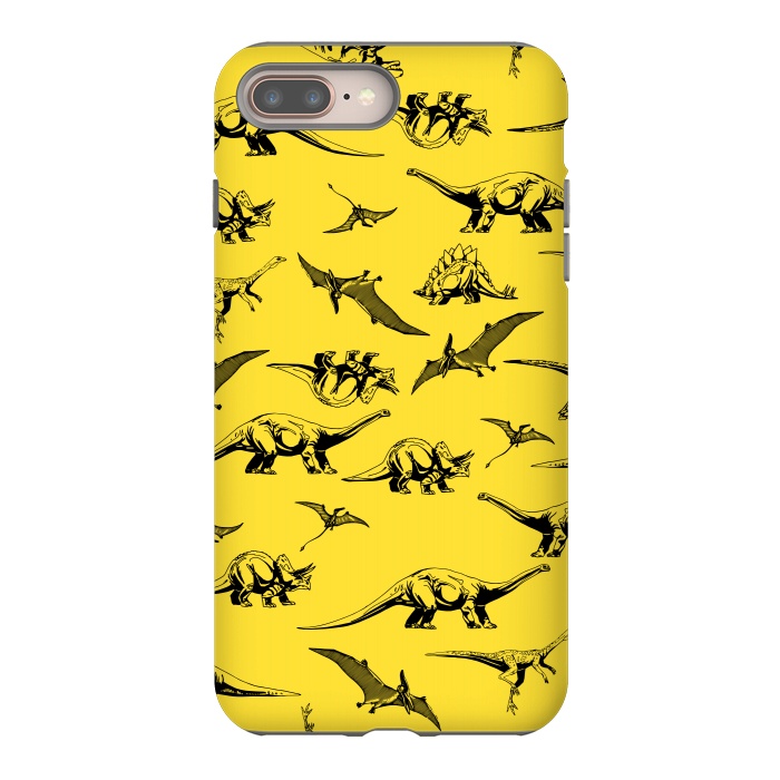 iPhone 8 plus StrongFit Dinosaur Pattern by Karolina