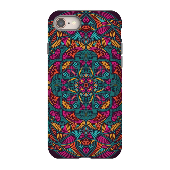iPhone 8 StrongFit Colorful Mandala 013 by Jelena Obradovic