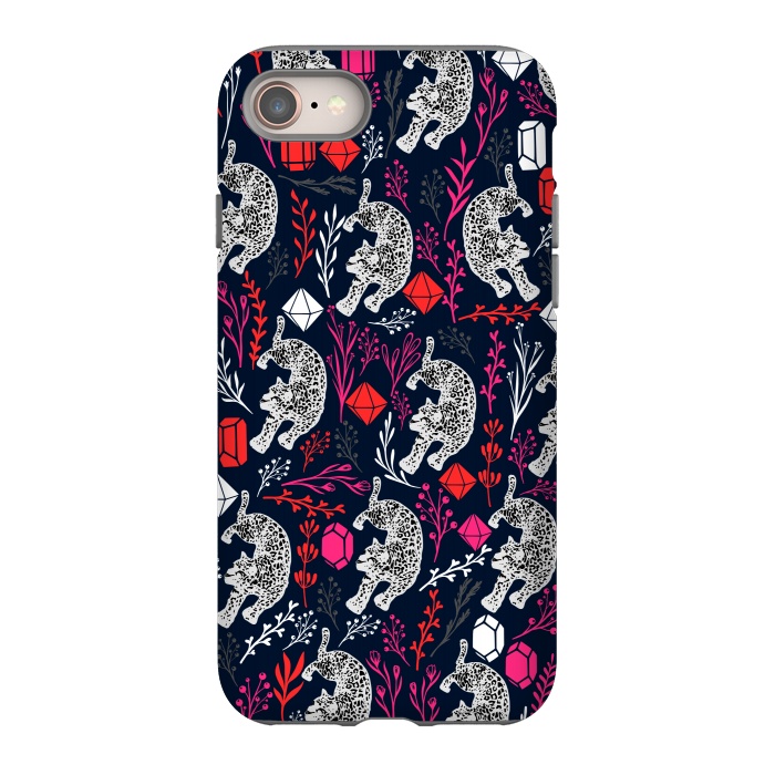 iPhone 8 StrongFit Snow Leopard by Karolina