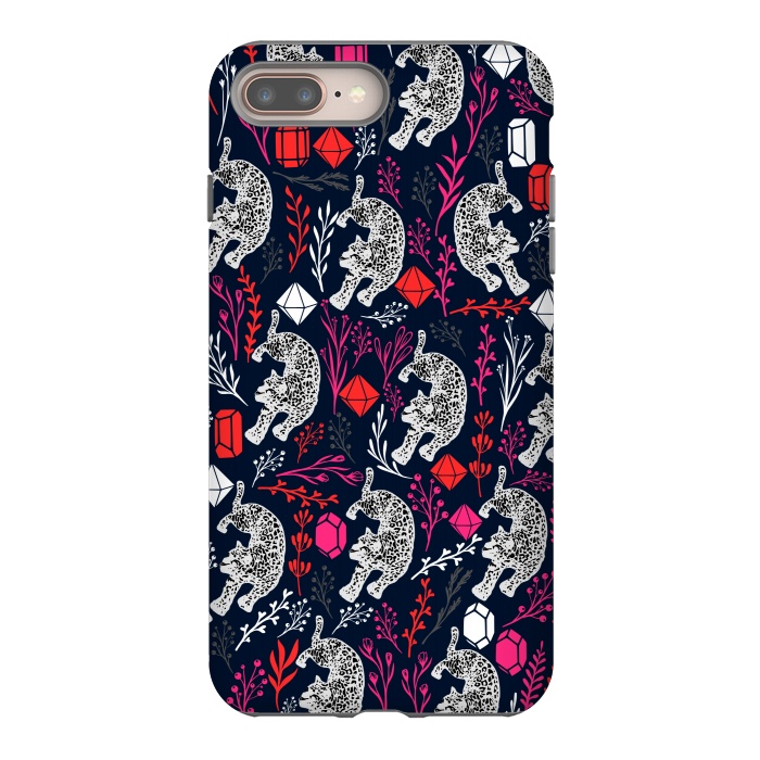 iPhone 8 plus StrongFit Snow Leopard by Karolina