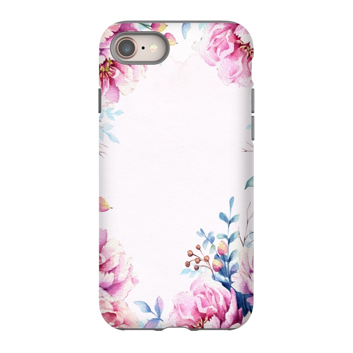 iPhone 8 StrongFit Blush Spring Flowers  by  Utart