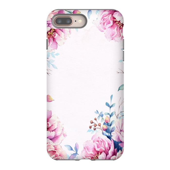 iPhone 8 plus StrongFit Blush Spring Flowers  by  Utart