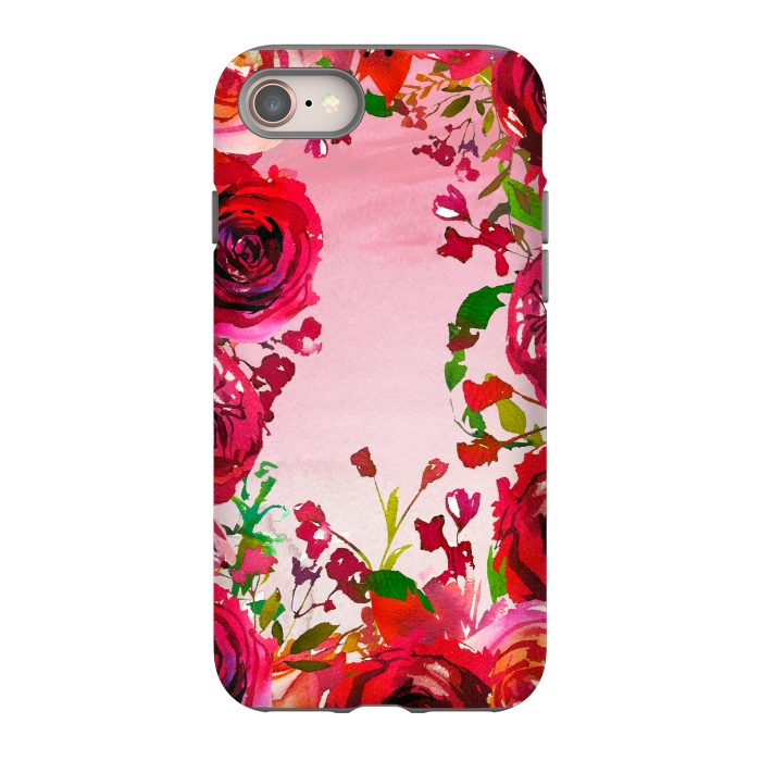 iPhone 8 StrongFit Moody red Rose Flowers by  Utart