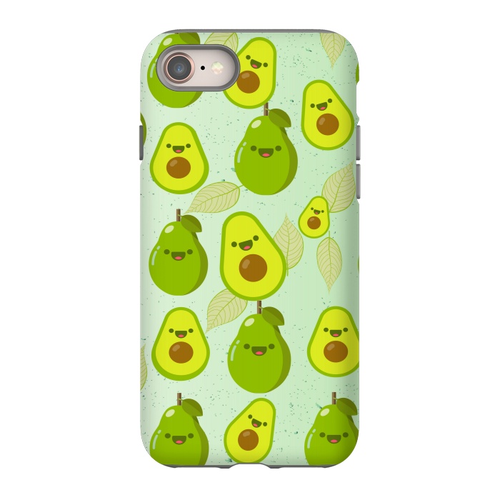 iPhone 8 StrongFit avocado love pattern by MALLIKA