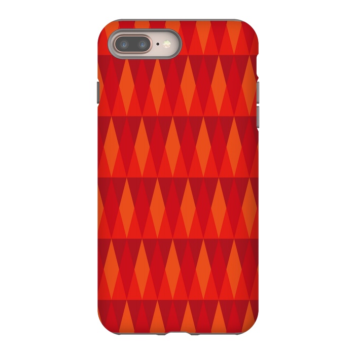 iPhone 8 plus StrongFit Fire Triangles by Majoih