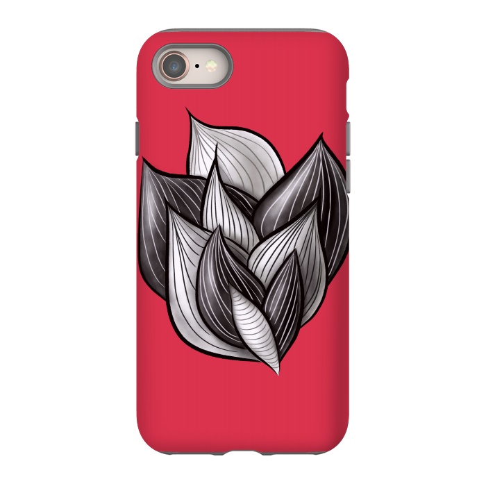 iPhone 8 StrongFit Abstract Art Floral Dynamic Geometric Shapes  by Boriana Giormova