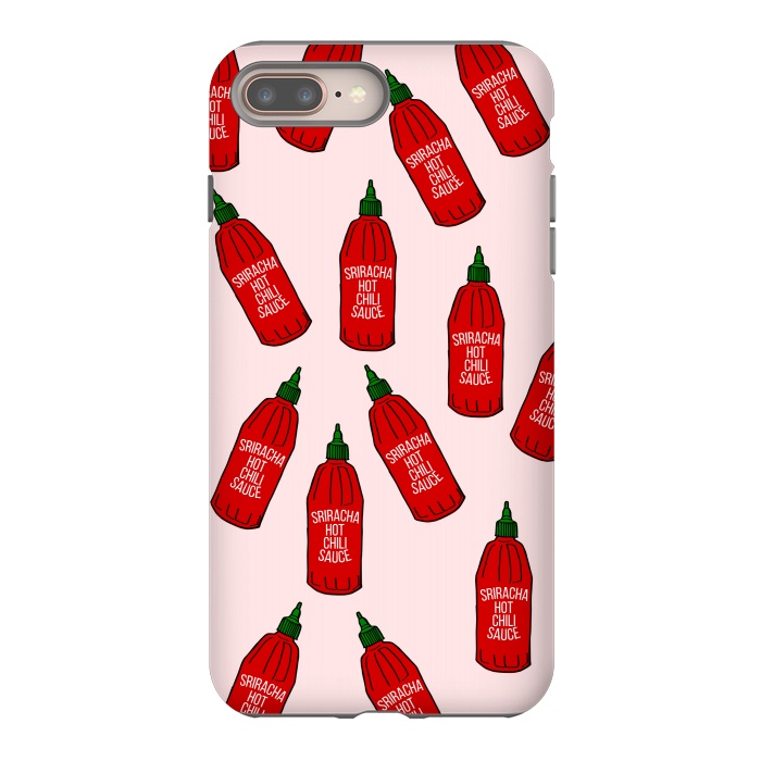 iPhone 8 plus StrongFit Hot Sauce Bottles by Karolina