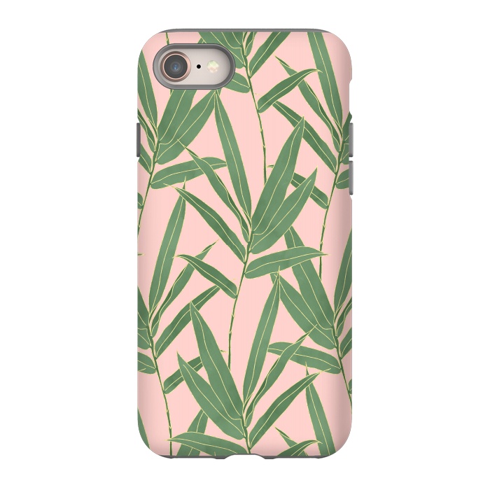 iPhone 8 StrongFit Elegant bamboo foliage design  by InovArts