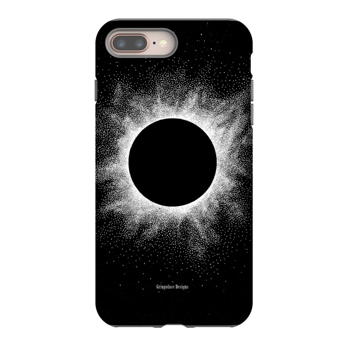 iPhone 8 plus StrongFit Eclipse - Dotwork by Gringoface Designs