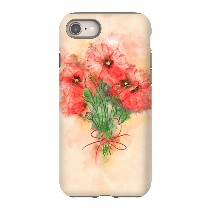 iPhone 8 StrongFit Red Poppies by Creativeaxle