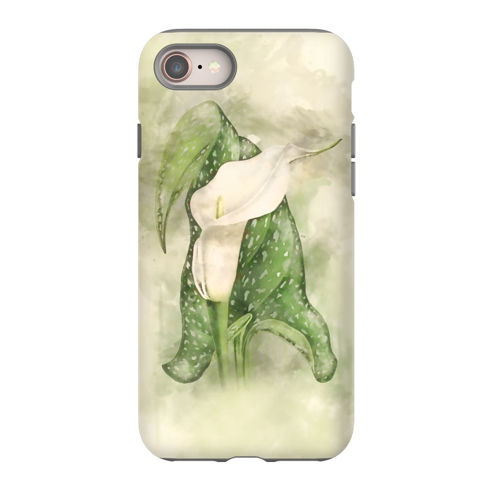 iPhone 8 StrongFit Vintage Calla by Creativeaxle