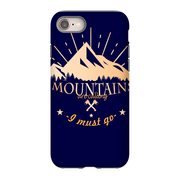 iPhone 8 StrongFit MOUNTAINS ARE CALLING by MALLIKA