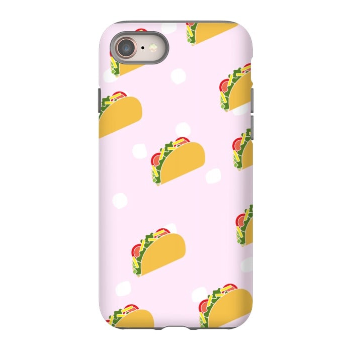 iPhone 8 StrongFit Cute Tacos by Karolina