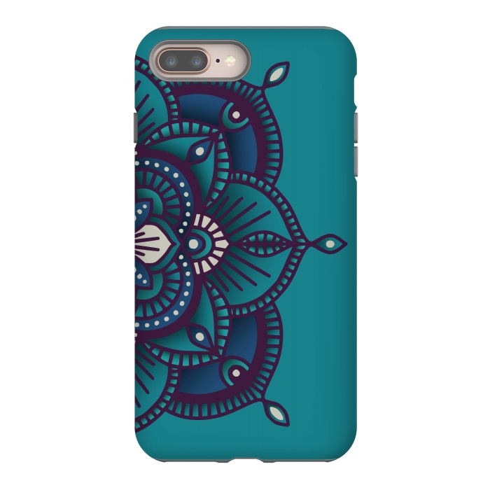 iPhone 8 plus StrongFit Colorful Mandala Pattern Design 24 by Jelena Obradovic