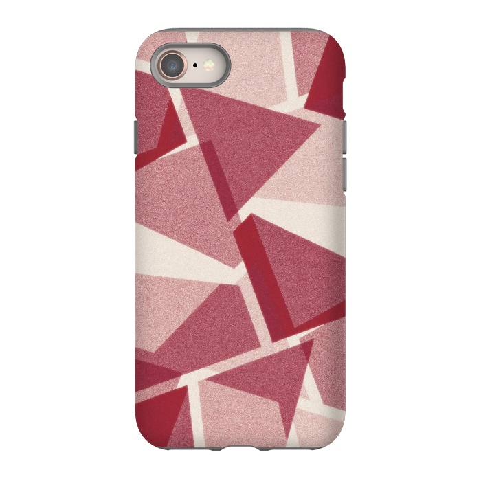 iPhone 8 StrongFit Dark pink geometric by Jms
