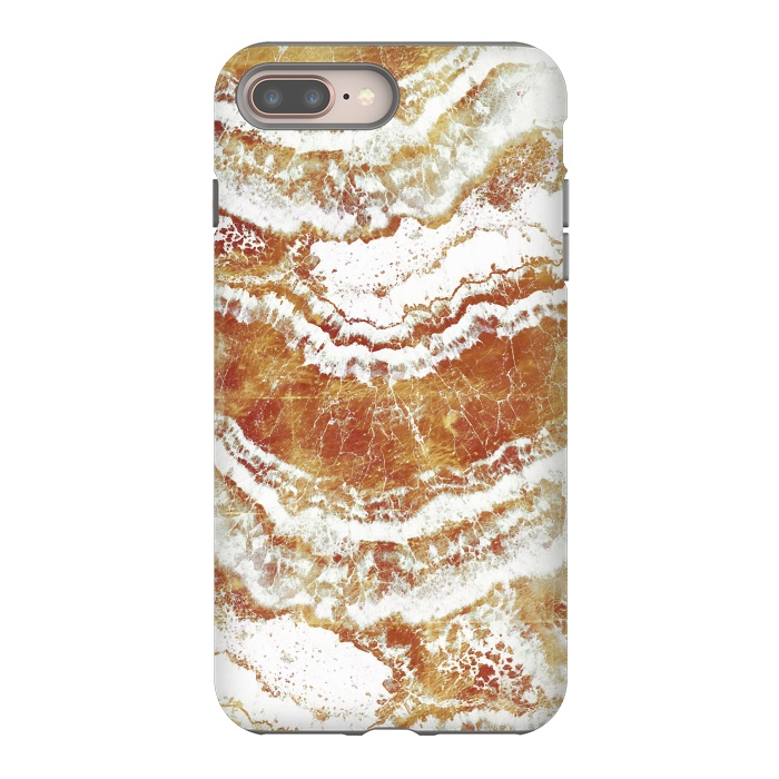 iPhone 8 plus StrongFit Gold agate marble art by Oana 