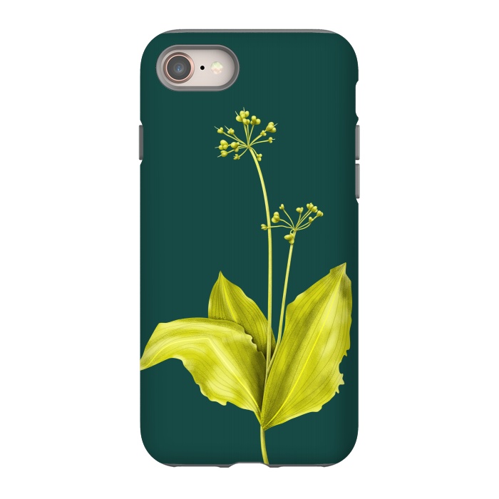 iPhone 8 StrongFit Wild Garlic Green Plant Botanical Art by Boriana Giormova