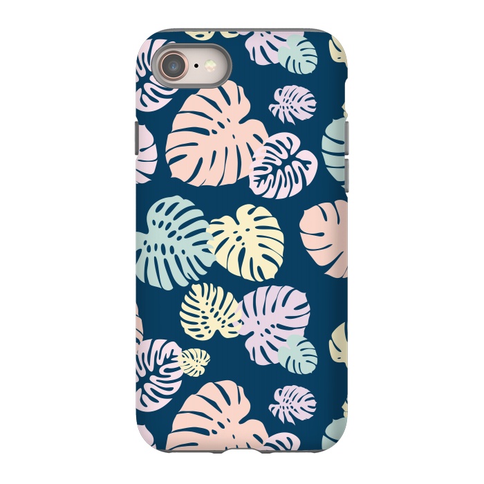iPhone 8 StrongFit Multicolor Tropical Leaves 2 by Bledi