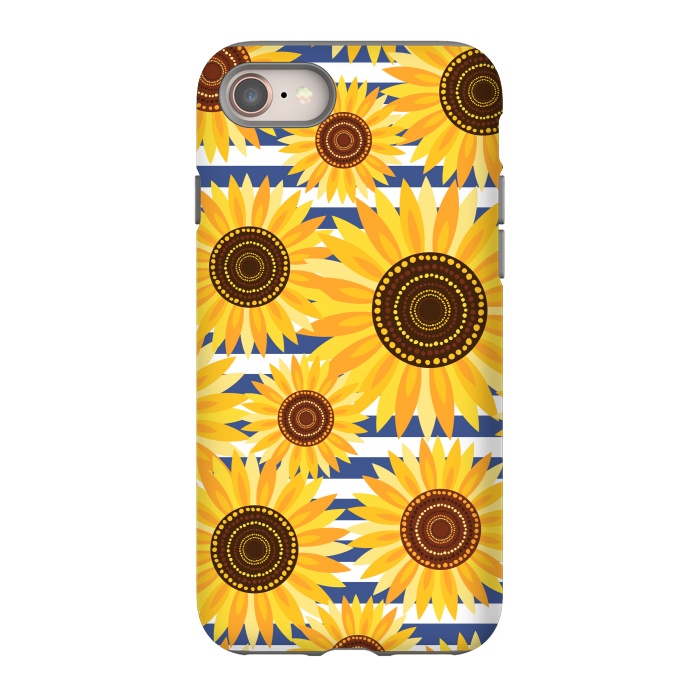 iPhone 8 StrongFit Sunflowers by Laura Grant