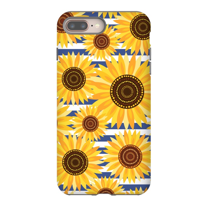 iPhone 8 plus StrongFit Sunflowers by Laura Grant