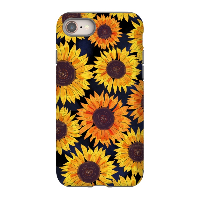 iPhone 8 StrongFit Sunflowers 2 by Laura Grant