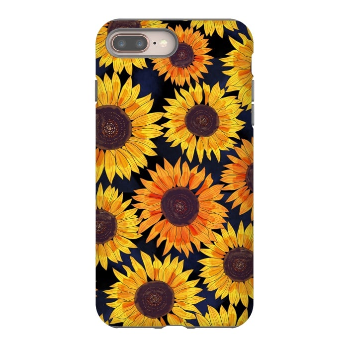 iPhone 8 plus StrongFit Sunflowers 2 by Laura Grant