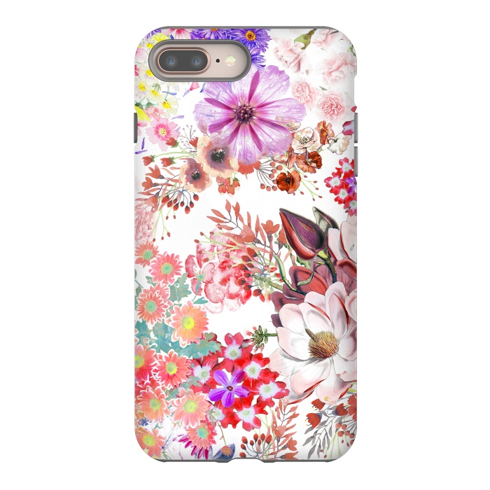 iPhone 8 plus StrongFit Romantic painted colorful flowers by Oana 