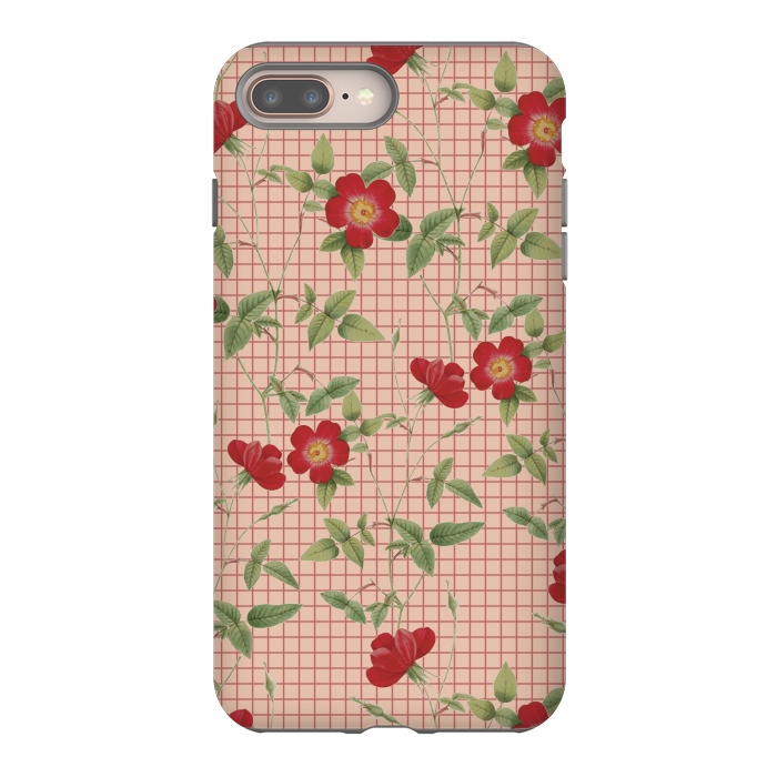 iPhone 8 plus StrongFit Red Roses by Zala Farah