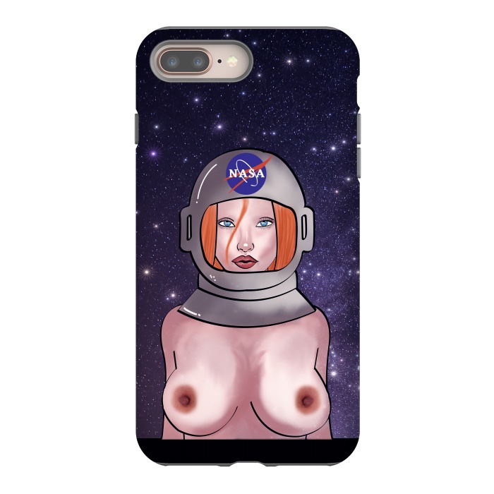 iPhone 8 plus StrongFit Space Girl by Mandy Porto