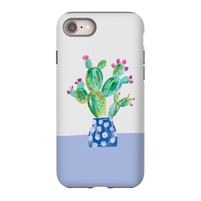 iPhone 8 StrongFit Prickly pear cactus by lauradidthis