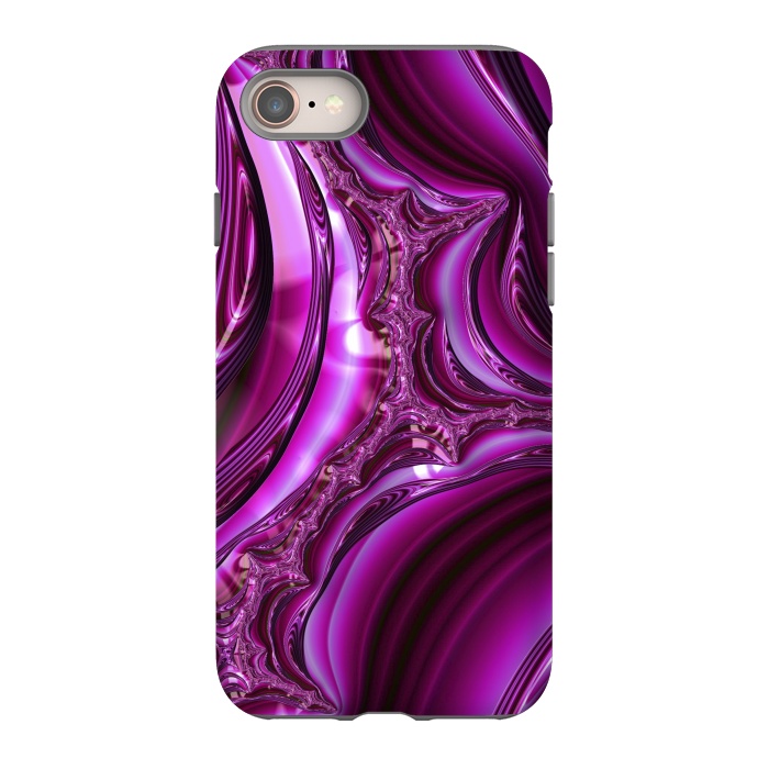 iPhone 8 StrongFit Pink Fractal Glamour 2 by Andrea Haase