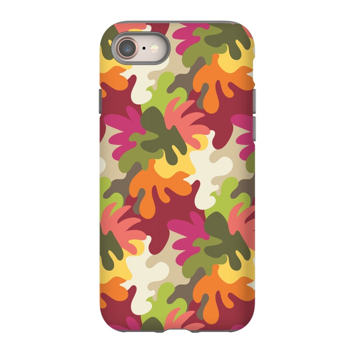iPhone 8 StrongFit Spring Camouflage by Majoih