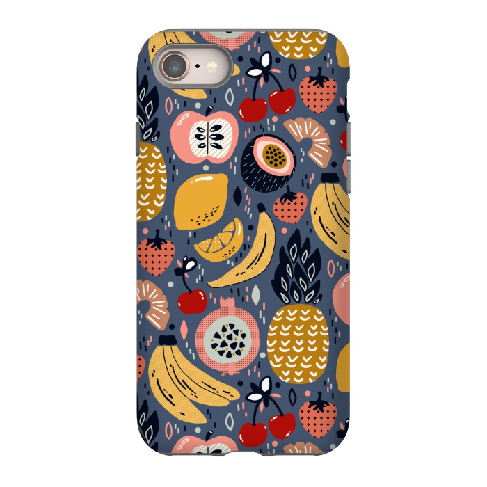 iPhone 8 StrongFit Winter Funky Fruit  by Tigatiga