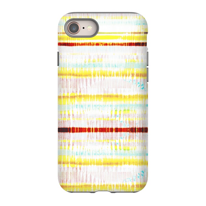 iPhone 8 StrongFit Ethnic vibrant stripes brushstrokes by Oana 