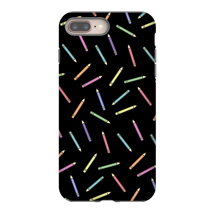 iPhone 8 plus StrongFit Pencil pattern by Laura Nagel